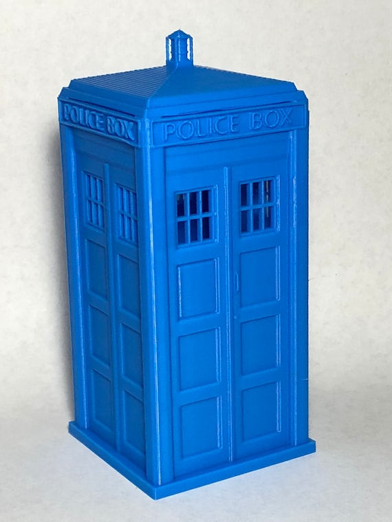 3D Printed Tardis Keychain  : 1 X Block Of Coal.