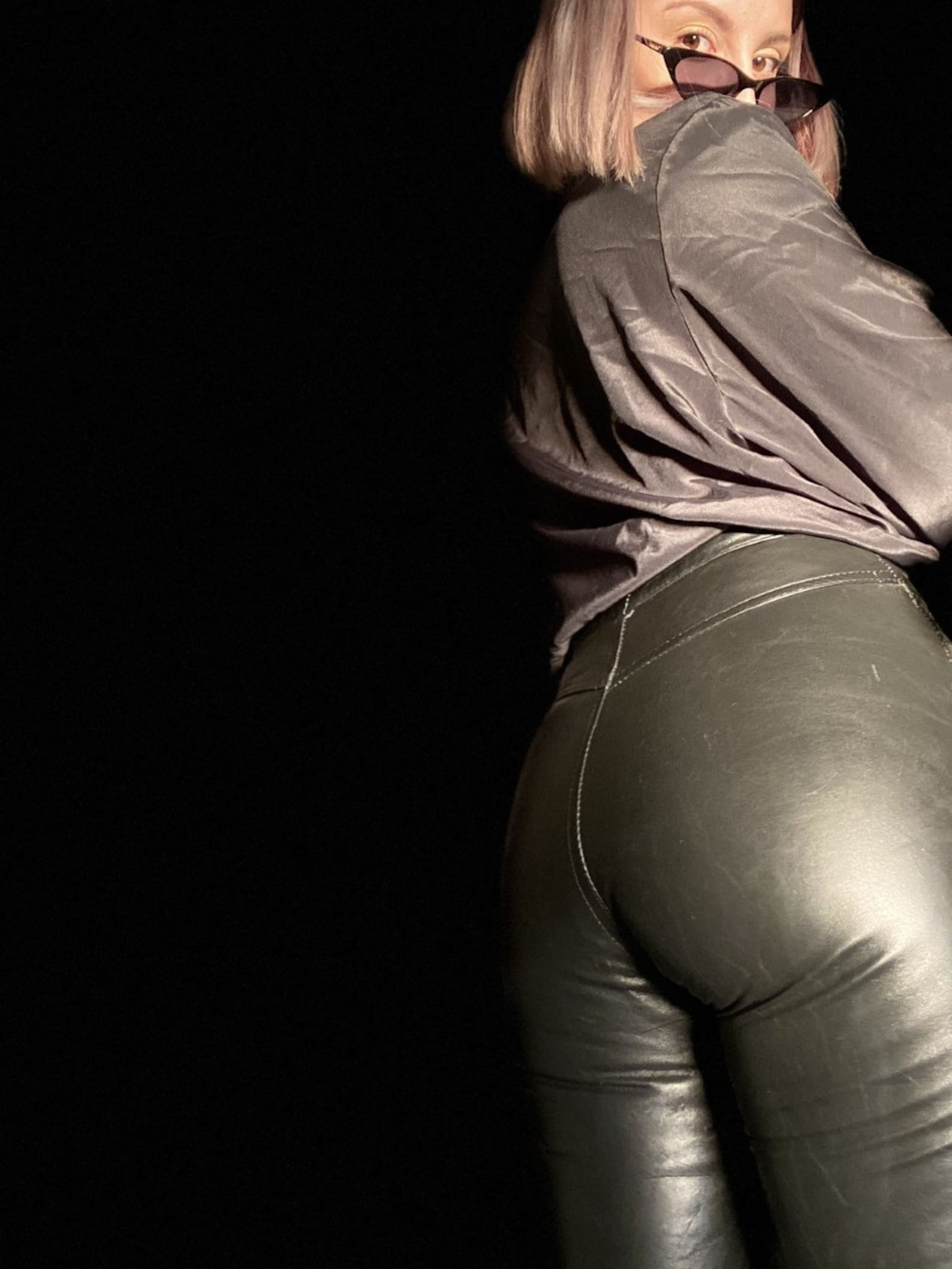 Vintage leather pants Etsy