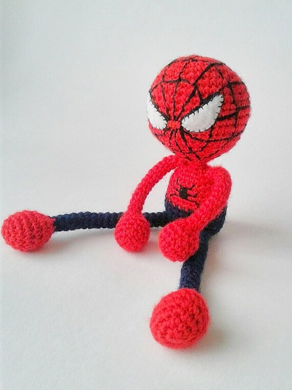 spiderman crochet doll
