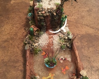 Southwestern Miniature koi pond
