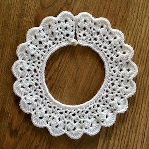 REDUCED - Lacy RBG Crocheted Collar
