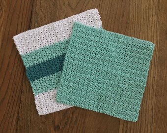 Crocheted Dishcloths - Set of 2