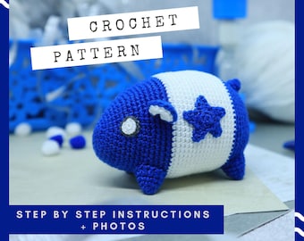 Guinea pig crochet pattern. Fairy rodent DIY tutorial. Crochet namster pattern.
