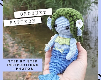 人魚のあみぐるみ人形の編み図 - Etsy 日本