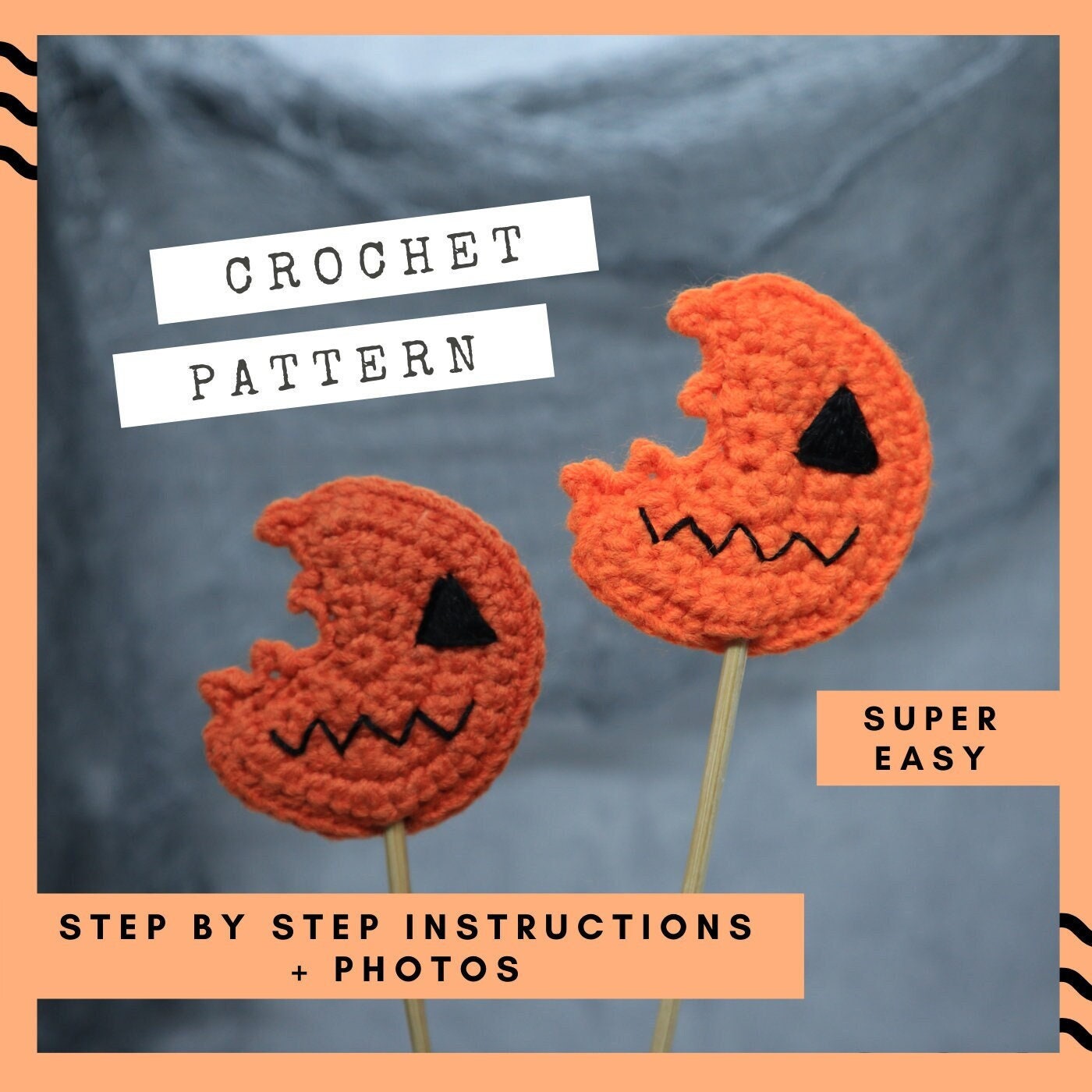 Crochet Halloween Lollipop Pattern: DIY Candy Decor (PDF Tutorial)