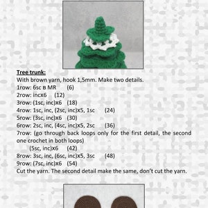 Crochet Christmas tree PDF pattern/tutorial. It is a description in English and Russian. image 5