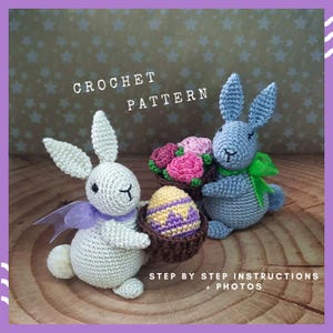 Crochet Easter Bunny Pattern: Basket & Egg Tutorial (PDF Pattern)