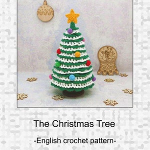 Crochet Christmas tree PDF pattern/tutorial. It is a description in English and Russian. image 2