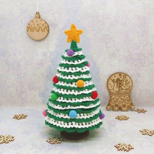 Crochet Christmas tree PDF pattern/tutorial. It is a description in English and Russian. image 10