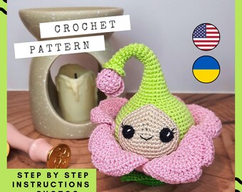 Häkelanleitung für ein Kirschblüten-Spielzeug: Amigurumi-Valentinstagsgeschenk (PDF-Anleitung)