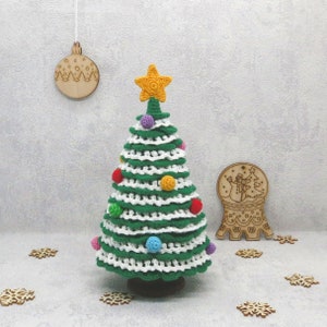 Crochet Christmas tree PDF pattern/tutorial. It is a description in English and Russian. image 7