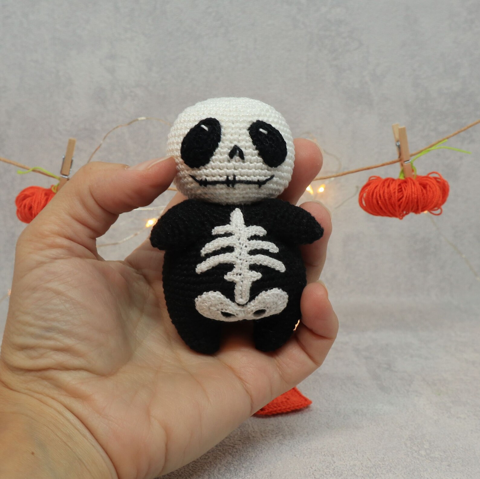 Skeleton Crochet Pattern Crochet Halloween Pattern Amigurumi Etsy