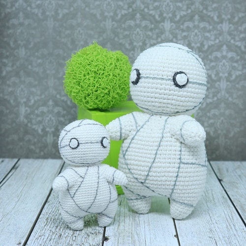Crochet Anime Mummy Mii-kun Plush: Halloween Stuffed Toy - Etsy