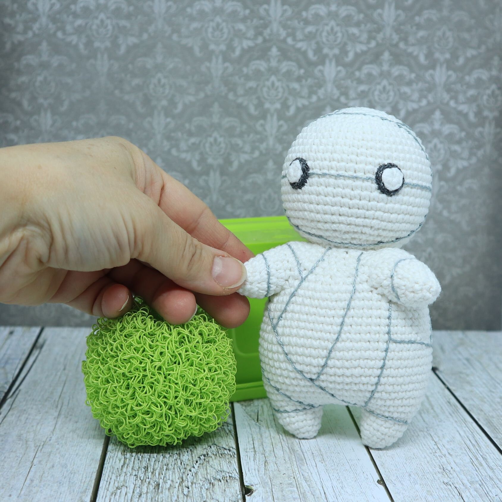 Crochet Anime Mummy Mii-kun Plush: Halloween Stuffed Toy - Etsy