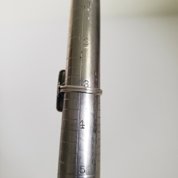 Sterling Silver Ring with Square Framed Labradori… - image 8