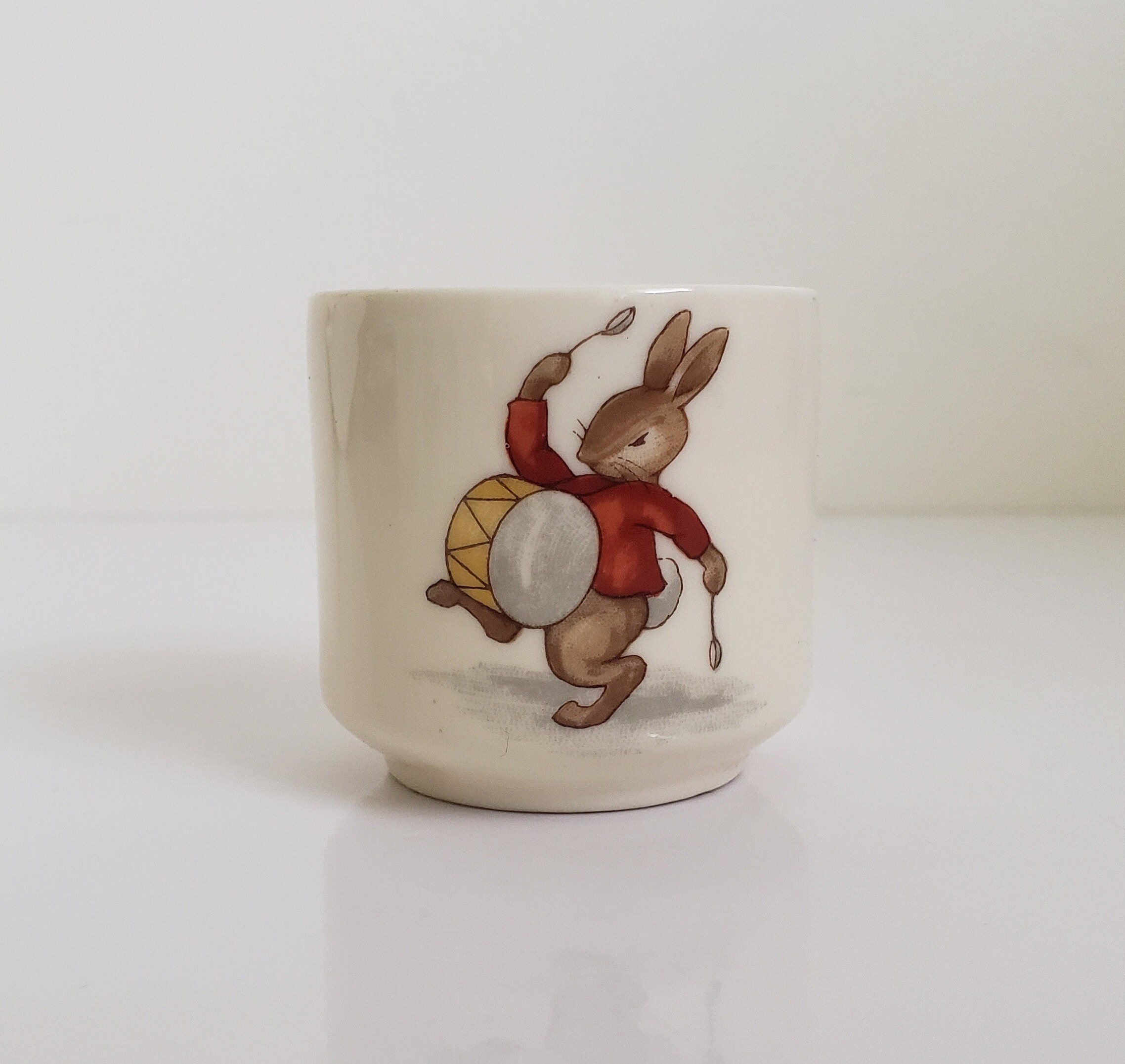 Vintage Bunnykins Egg Cup, Royal Doulton Small No Handle Cup