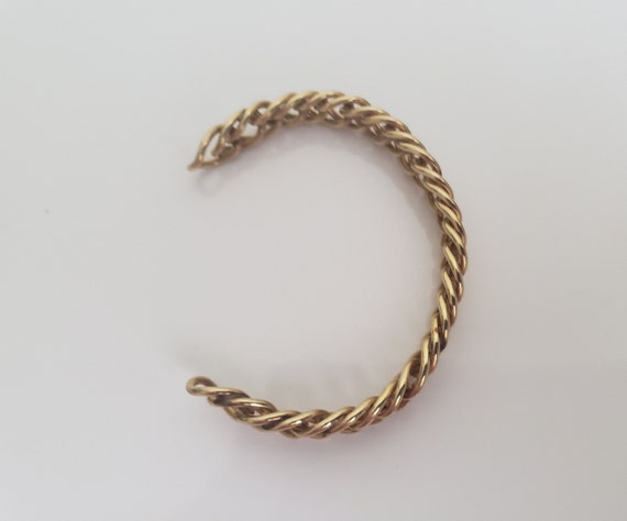 Vintage Jacoby Bender Curb Chain Cuff Bracelet, U… - image 5