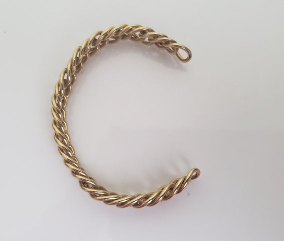 Vintage Jacoby Bender Curb Chain Cuff Bracelet, U… - image 6