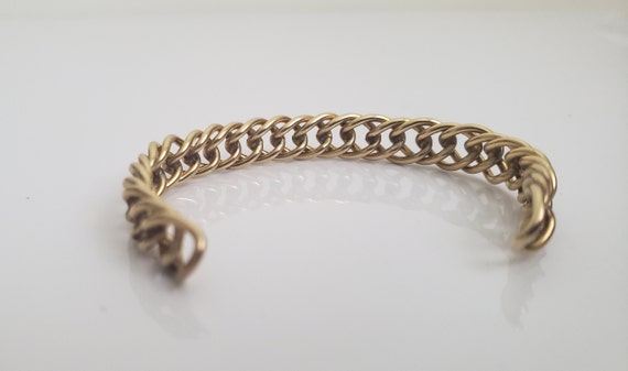 Vintage Jacoby Bender Curb Chain Cuff Bracelet, U… - image 7