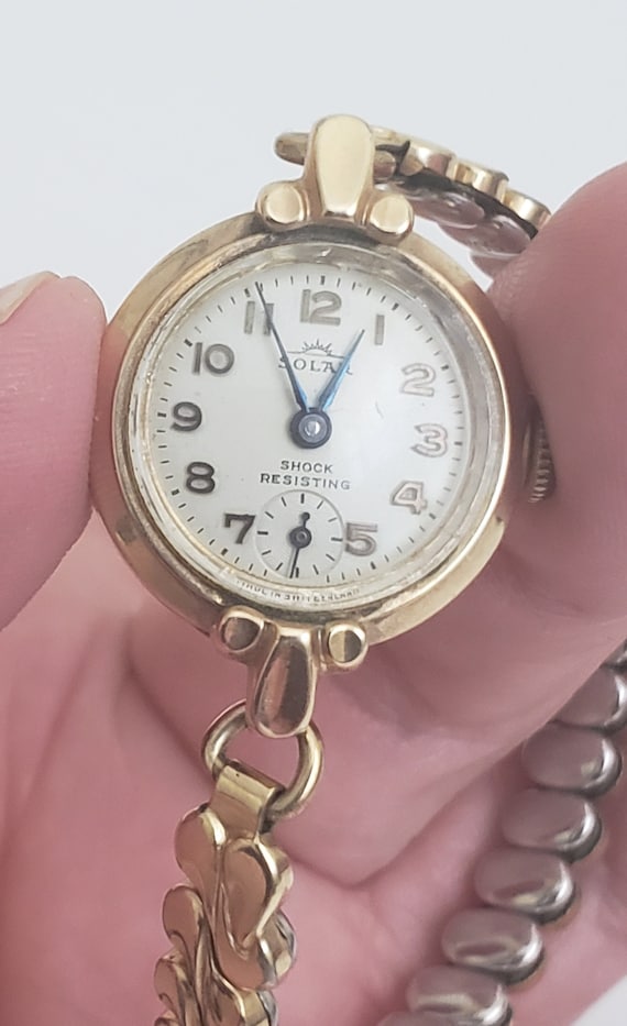 Vintage Ladies Solar Liberty 10K Gold Fill Watch w