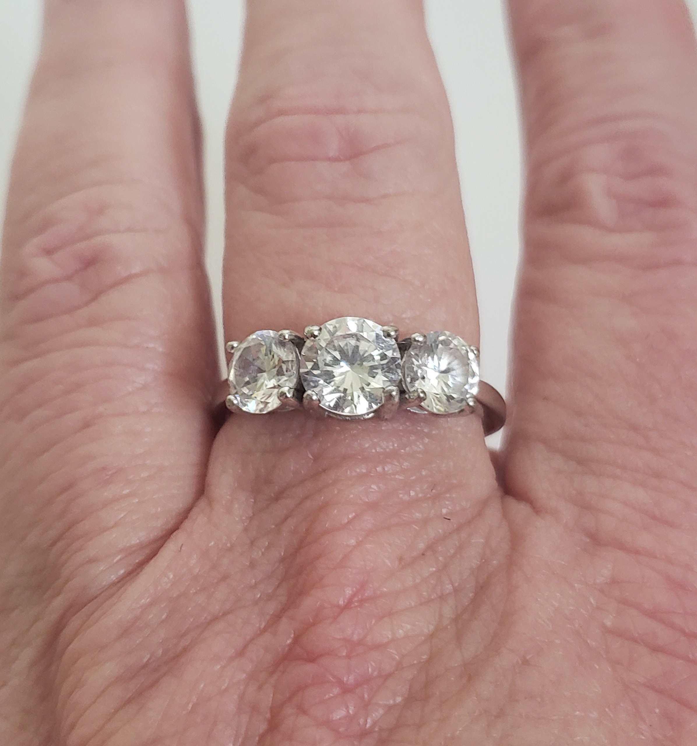 Vintage RJ Graziano Sterling Silver Quartz Ring - Size 10 - Etsy