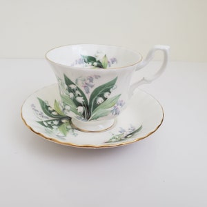 Vintage Royal Albert Cheverell Teacup and Saucer: Summertime Series Bone China