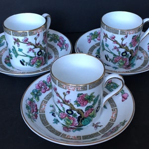 Conjunto de 3 latas de café vintage Royal Grafton India Tree Espresso