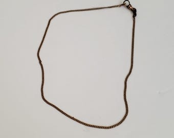 Antique Gold Tone Pocket Watch Chain