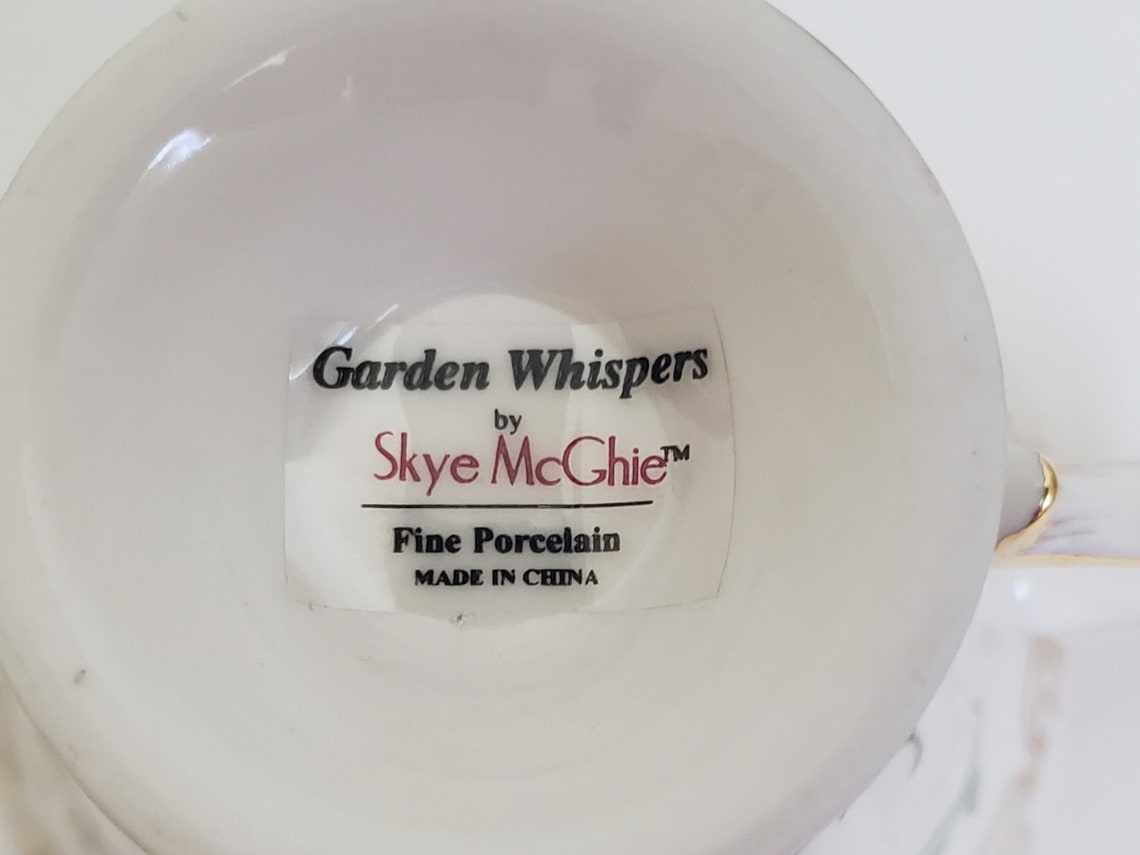 Vintage Garden Whispers Tea Cup and Saucer Set by Skye Mcghie Etsy Canada