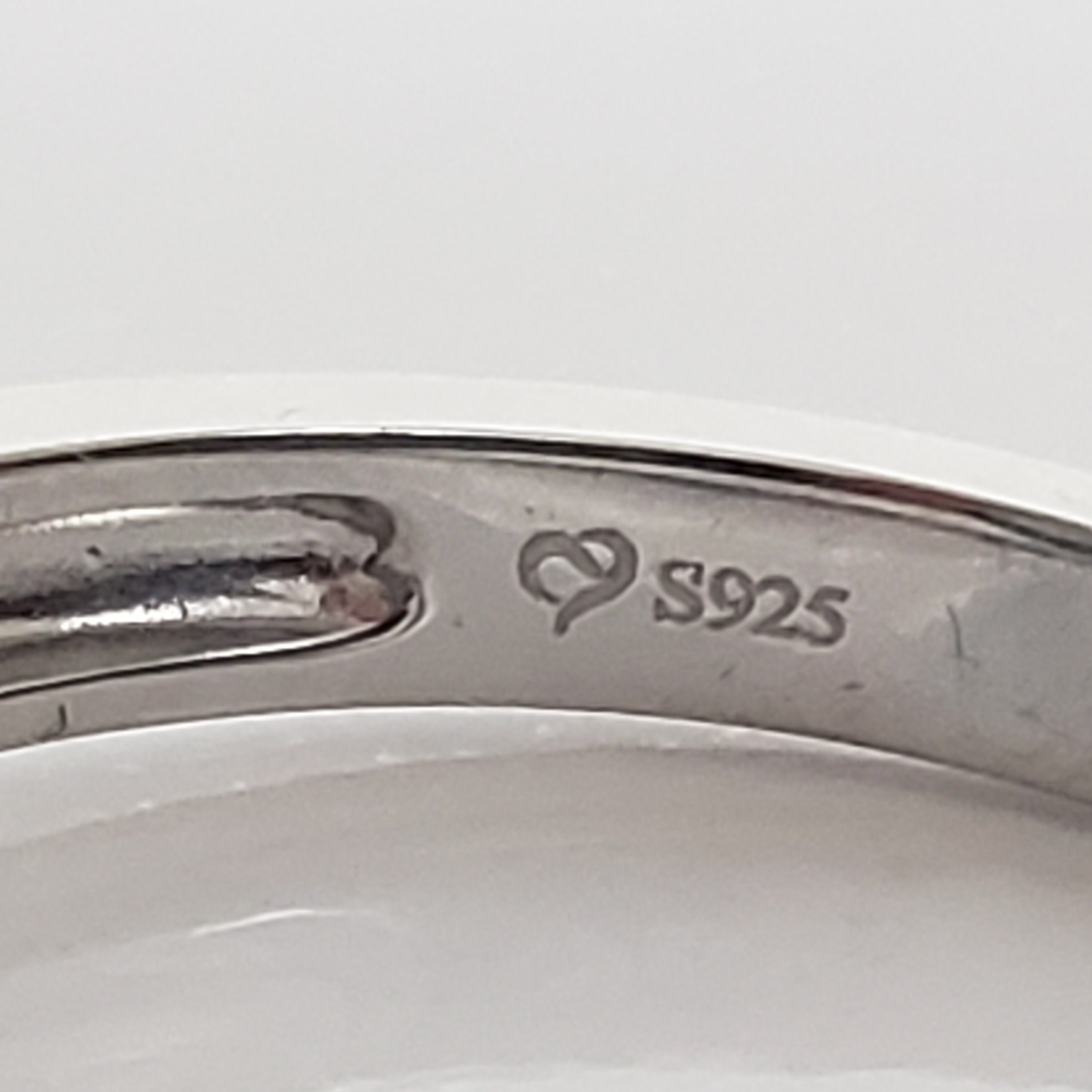 ブルートリリアントガラスジェムリング：925シルバー＆CZゴールド