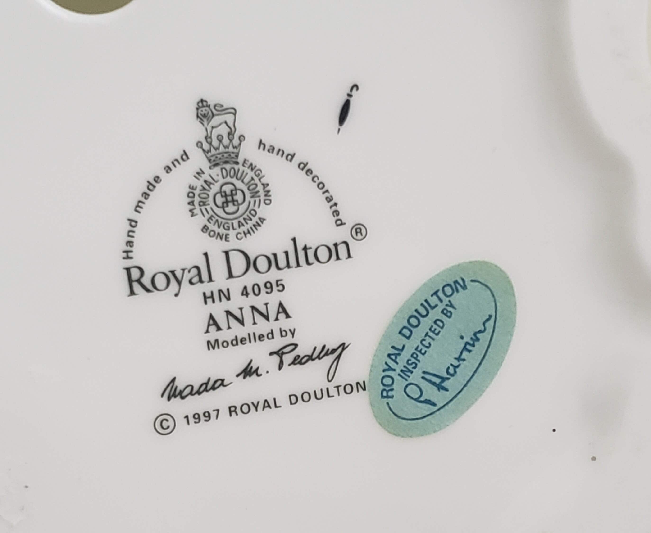 Vintage Royal Doulton Figurine: Anna, Vanity Fair Ladies Series