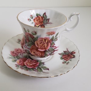Vintage Royal Albert Centennial Rose Demitasse Cup and Saucer Set