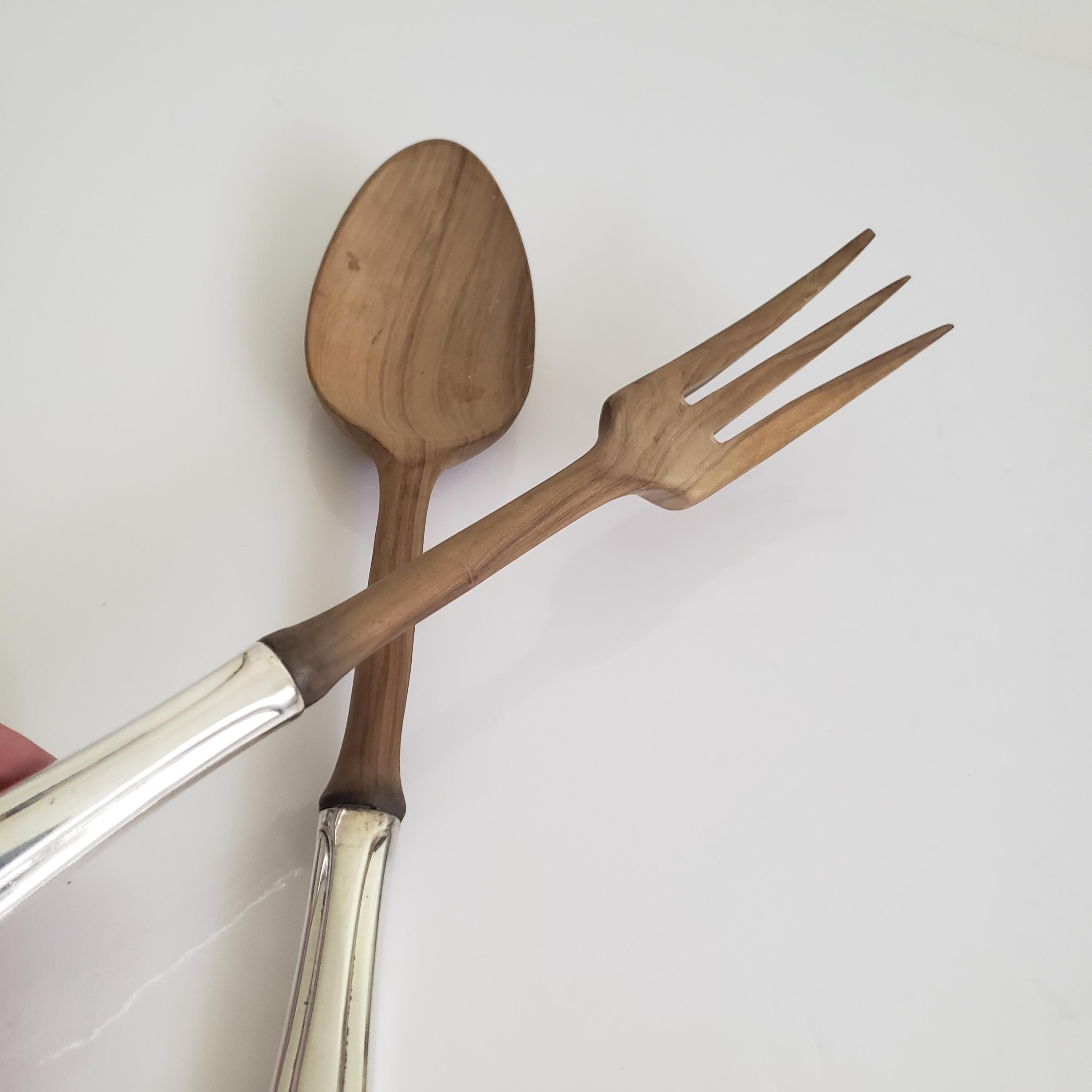 ヴィンテージ ウォレス ストラディバリ サラダサーバー：スターリング