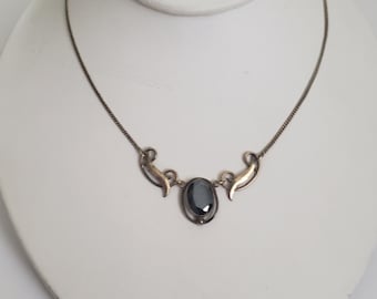 Prosy Collane con girocollo in cristallo lungo vintage Collana con ciondolo in argento Gioielli con catena regolabile per donne e ragazze