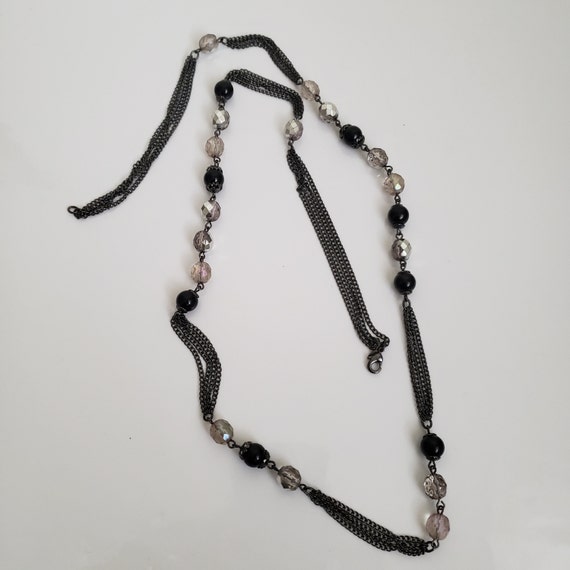 Vintage Avon Rope Length Layering Necklace, Gun M… - image 4