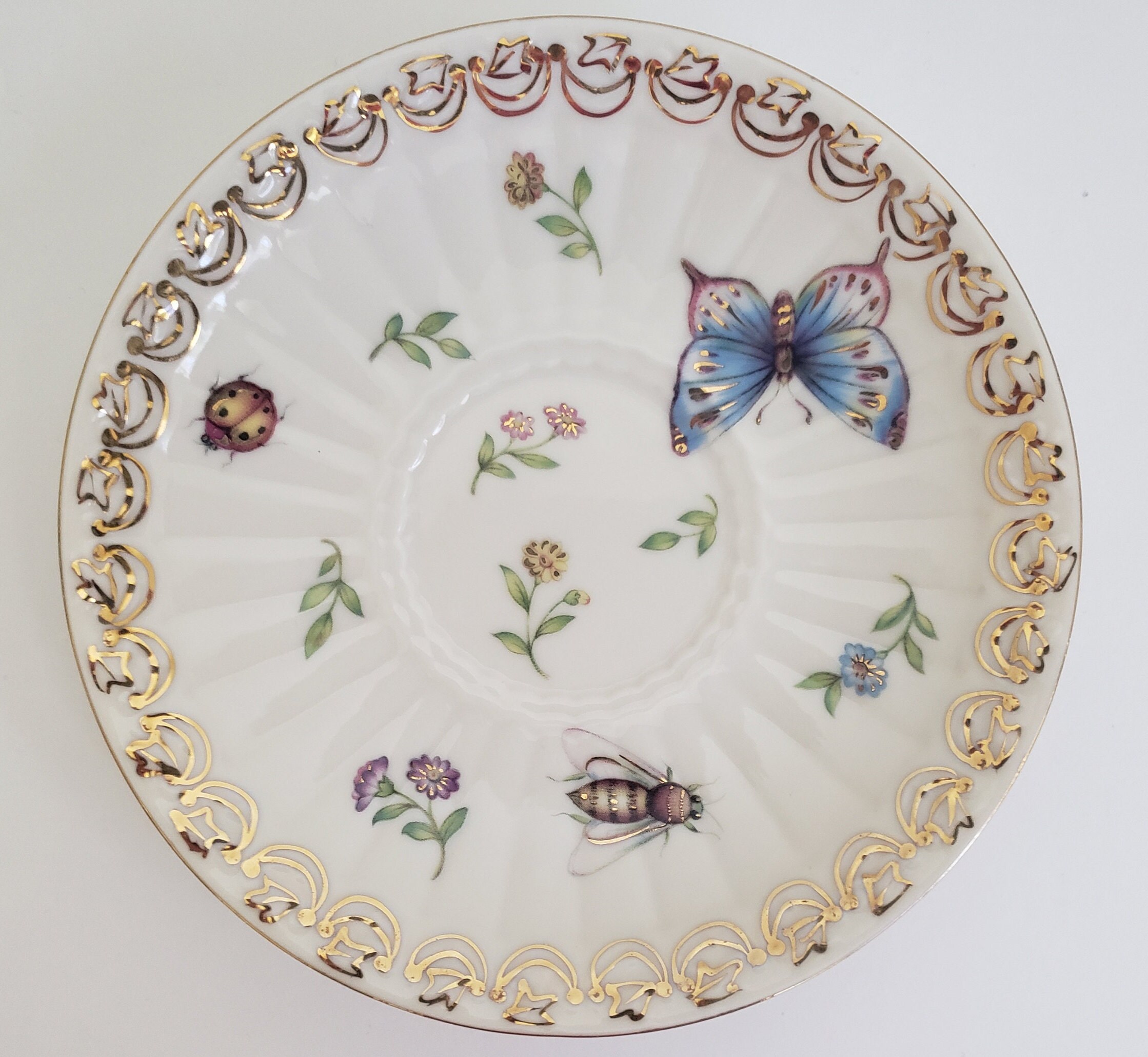 Vintage Garden Whispers Tea Cup and Saucer Set by Skye Mcghie Etsy Canada