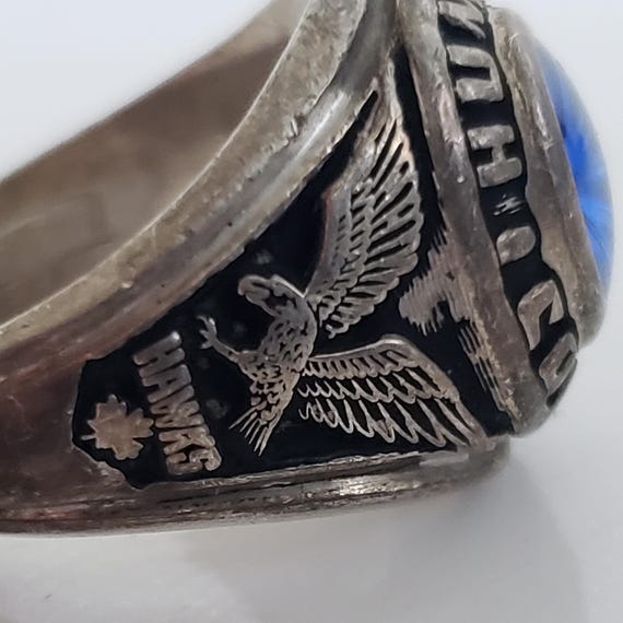 Humber Graduation Rings Vintage 1982 Humber College Sterling Silver Ring with… - Gem
