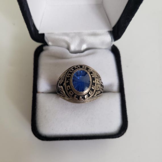 Humber Graduation Rings Vintage 1982 Humber College Sterling Silver Ring with… - Gem