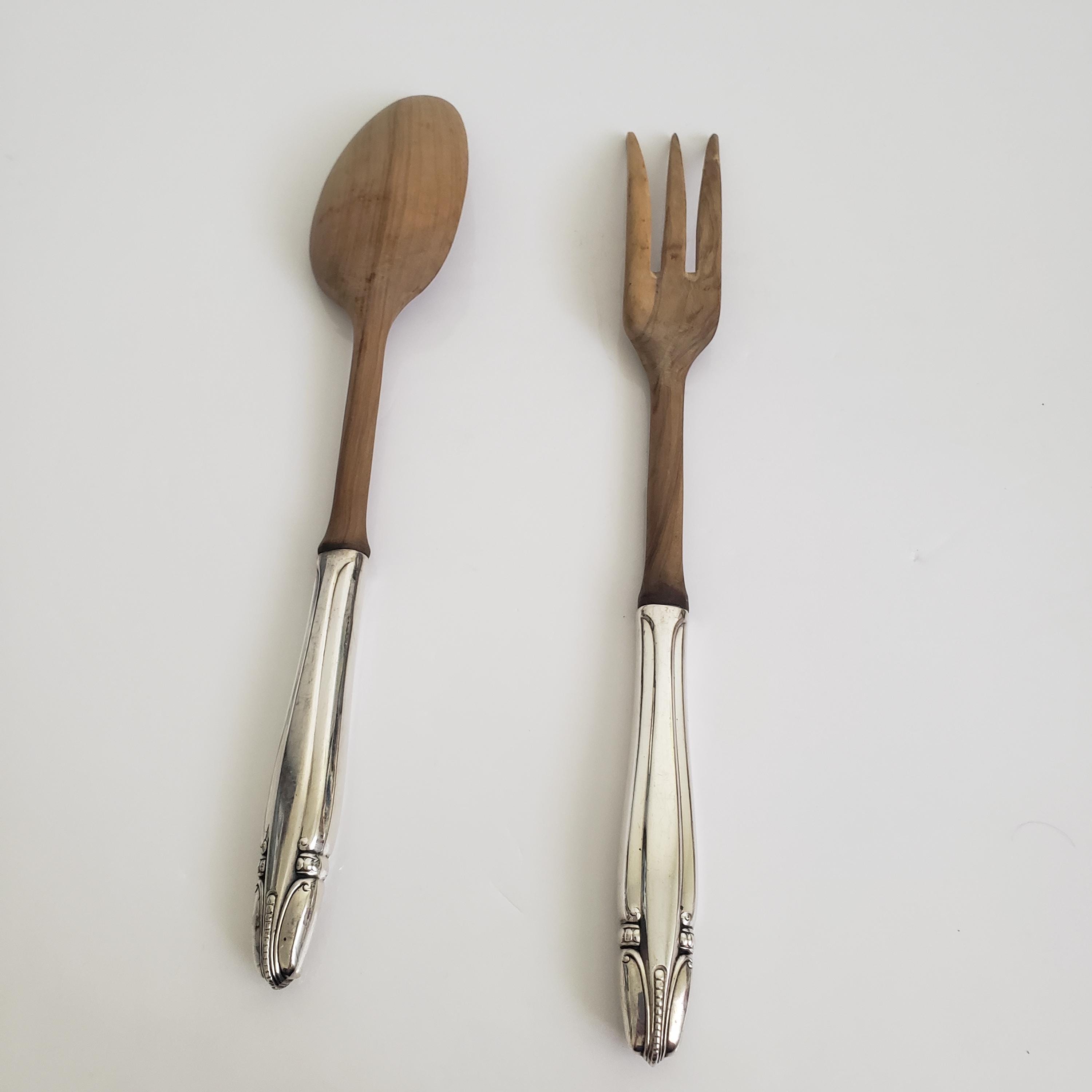 ヴィンテージ ウォレス ストラディバリ サラダサーバー：スターリング