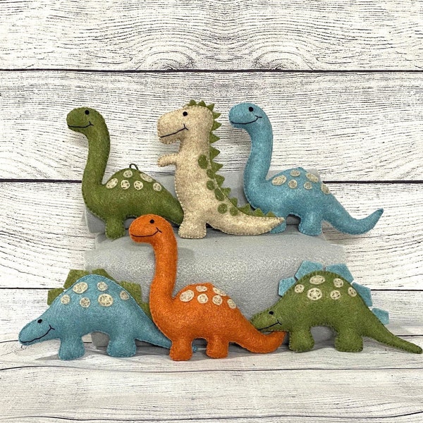 miniature felt dinosaurs, diaper cake, DIY mobile, girl dinosaur, dino toy, dinosaur mobile, dino baby shower, dinosaur nursery,