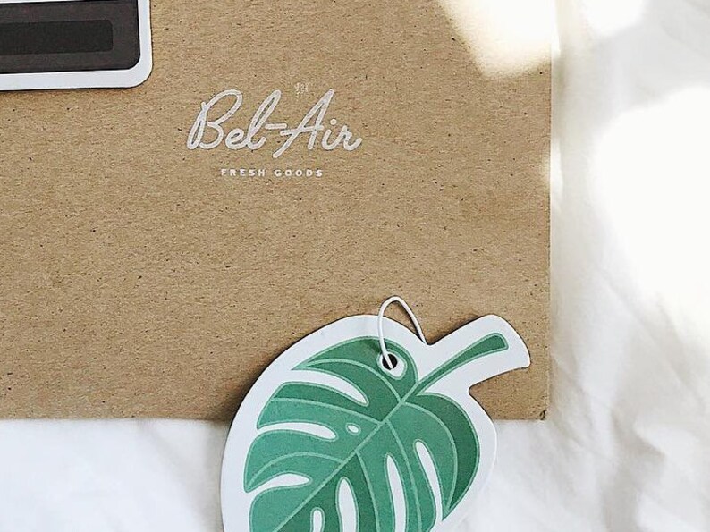 Monstera eucalyptus Scented Car Air Fresheners Etsy