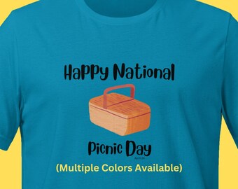 National Picnic Day April 23 T-shirt Shirt Tee Fun Silly Amusing Tshirt Gift Present Teacher Shirt Foodie Shirt Tshirt t-shirt tee