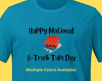 National 8-Track Tape Day April 11 Vintage Retro Tshirt Shirt T-Shirt Tee 60s 70s 80s National Day Teacher Shirt Parent Grandparent Tshirt