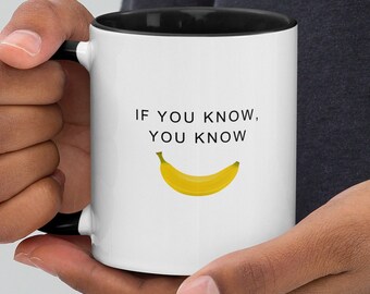 Dull Club Banana Mug with Color Inside Dull Mug Dull Cup Funny Cup Mug