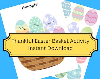 Easter Family Activity Game Bonding Thankful Page Printable Activity Kids Activity Teen Printable Coloring Page Printable INSTANT DOWNLOAD