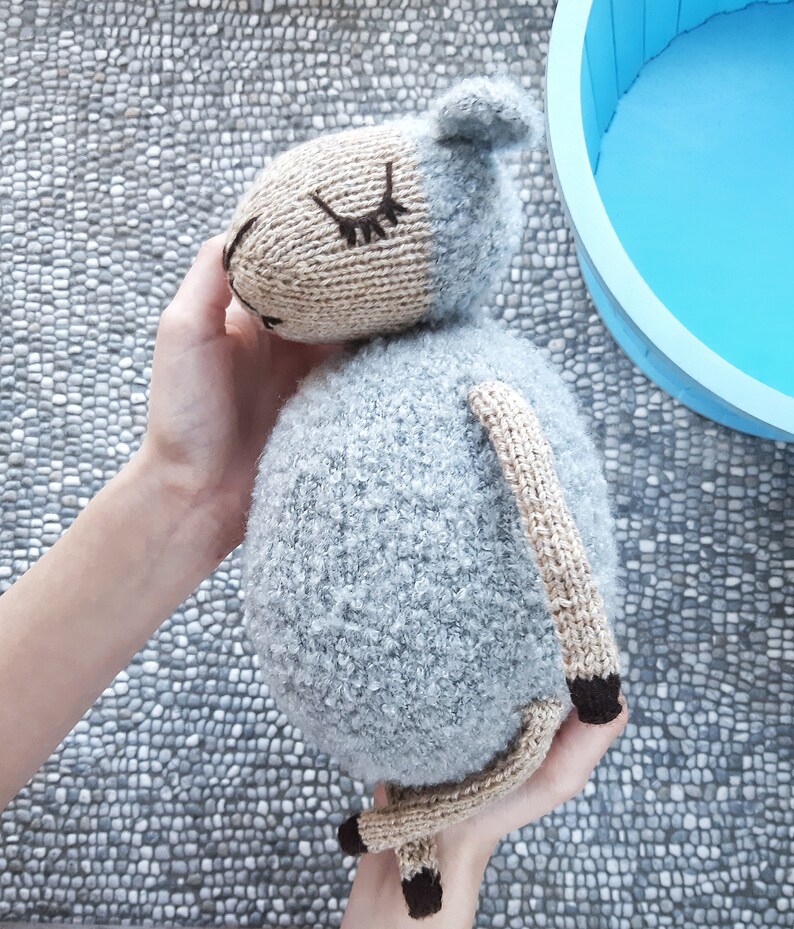 Crochet Gray Sheep Soft Toy Baby Nursery Decor Etsy