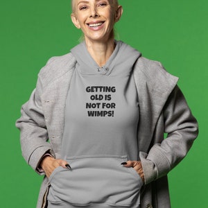 Alt werden ist nichts für Weicheier! Unisex Heavy Blend ™ Kapuzen-Sweatshirt