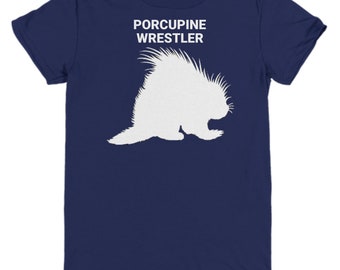 STACHELSCHWEIN WRESTLER, Stachelschwein Liebhaber Kinder T-Shirt, Stachelschwein Liebende Kinder Geschenk, Geschenk für Stachelschweinbesitzer, Retter, Jugend T-Shirt