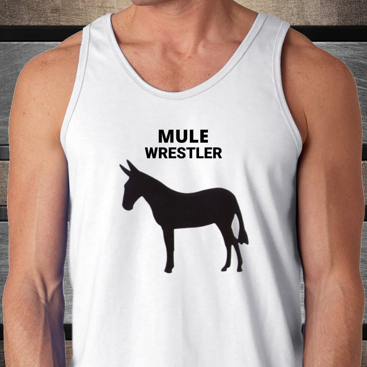 MULE WRESTLER Gildan Erwachsene Classic G520 Unisex Tank Etsy