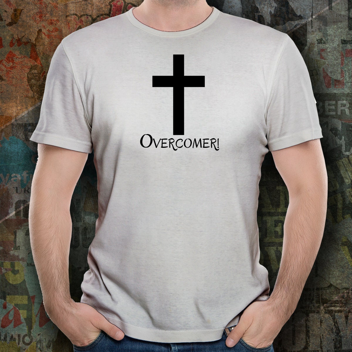 OVERCOMER Jesus Inspired T-shirt Christ 